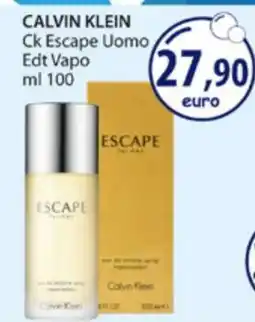 Acqua & Sapone CALVIN KLEIN Ck Escape Uomo Edt Vapo ml 100 offerta