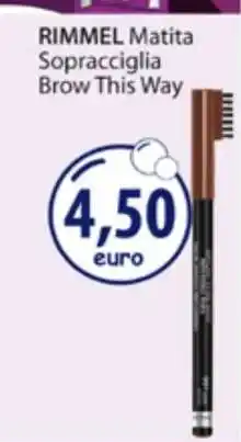 Acqua & Sapone RIMMEL Matita Sopracciglia Brow This Way offerta