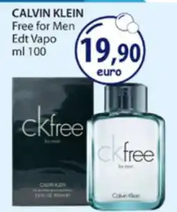Acqua & Sapone CALVIN KLEIN Free for Men Edt Vapo offerta
