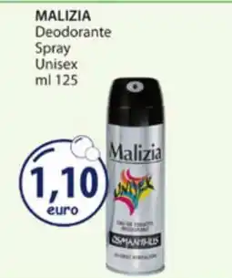 Acqua & Sapone MALIZIA Deodorante Spray Unisex offerta