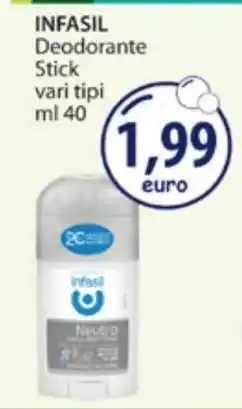 Acqua & Sapone INFASIL Deodorante Stick offerta