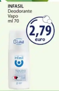 Acqua & Sapone INFASIL Deodorante Vapo ml 70 offerta