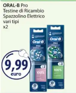 Acqua & Sapone ORAL-B Pro Testine di Ricambio Spazzolino Elettrico offerta