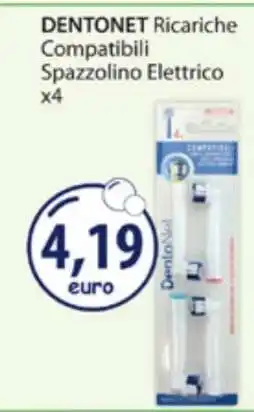Acqua & Sapone DENTONET Ricariche Compatibili Spazzolino Elettrico x4 offerta