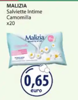 Acqua & Sapone MALIZIA Salviette Intime Camomilla x20 offerta