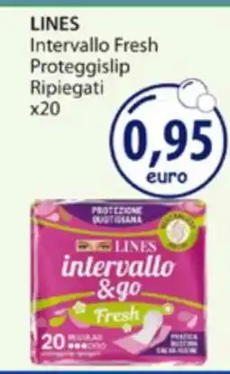 Acqua & Sapone LINES Intervallo Fresh Proteggislip Ripiegati x20 offerta