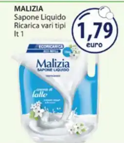 Acqua & Sapone MALIZIA Sapone Liquido Ricarica vari tipi offerta