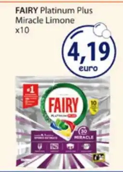 Acqua & Sapone FAIRY Platinum Plus Miracle Limone x10 offerta