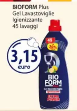 Acqua & Sapone BIOFORM Plus Gel Lavastoviglie Igienizzante 45 lavaggi offerta