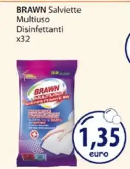 Acqua & Sapone BRAWN Salviette Multiuso Disinfettanti x32 offerta