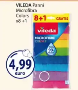 Acqua & Sapone VILEDA Panni Microfibra Colors x8 + 1 offerta