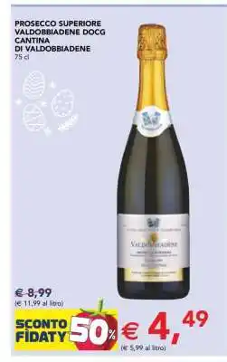 Esselunga Prosecco Superiore Valdobbiadene DOCG Cantina di Valdobbiadene offerta