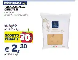 Esselunga FOCACCIA ALLA GENOVESE offerta