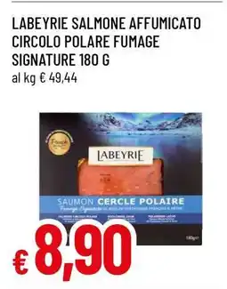 Famila LABEYRIE SALMONE AFFUMICATO CIRCOLO POLARE FUMAGE SIGNATURE 180 G offerta