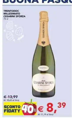 Esselunga Trentodoc Millesimato Cesarini Sforza offerta