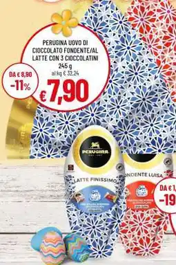 Famila PERUGINA UOVO DI CIOCCOLATO FONDENTE/AL LATTE CON 3 CIOCCOLATINI offerta