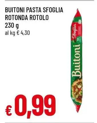 Famila BUITONI PASTA SFOGLIA ROTONDA ROTOLO offerta
