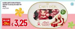 Famila ALGIDA CARTE D'OR AFFOGATO VASCHETTA DI GELATO VARI TIPI offerta