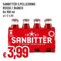 Famila SANBITTER S.PELLEGRINO ROSSO / BIANCO offerta