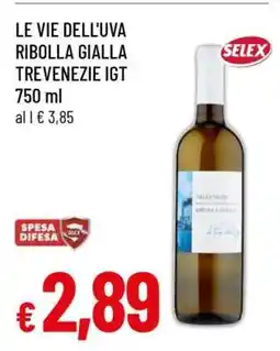Famila LE VIE DELL'UVA RIBOLLA GIALLA TREVENEZIE IGT offerta