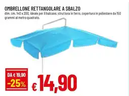 Famila OMBRELLONE RETTANGOLARE A SBALZO offerta