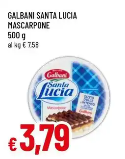 Famila Galbani Santa Lucia Mascarpone offerta