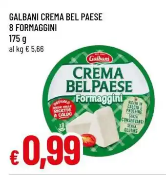 Famila GALBANI CREMA BEL PAESE 8 FORMAGGINI offerta