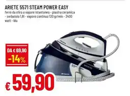 Famila ARIETE 5571 STEAM POWER EASY offerta