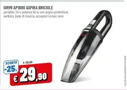 Famila GIRMI AP1600 ASPIRA BRICIOLE offerta
