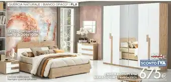 Mondo Convenienza Camera completa armadio cm 274x60x250h offerta
