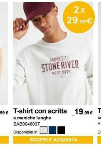 Terranova T-shirt uomo offerta