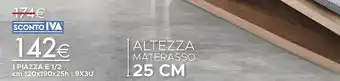 Memory silver fast altezza materasso 25 cm