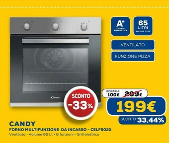 Euronics Pop evo celf602x/e 65 l a+ acciaio inossidabile offerta
