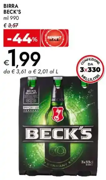 Bennet Birra BECK'S offerta