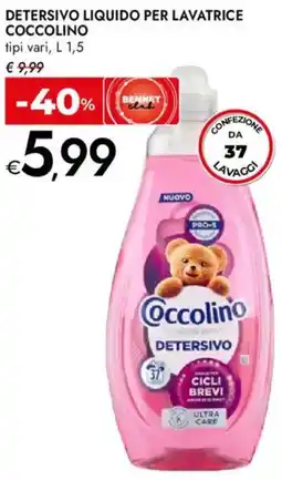Bennet Detersivo liquido per lavatrice COCCOLINO offerta
