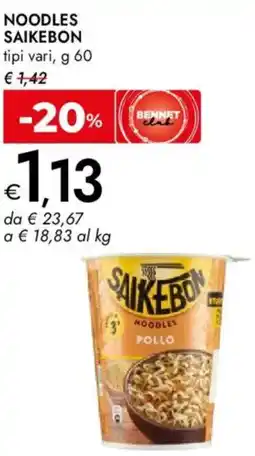 Bennet Noodles SAIKEBON offerta