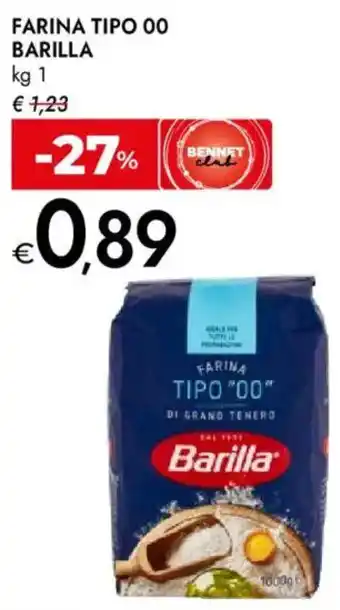Bennet Farina tipo 00 BARILLA offerta