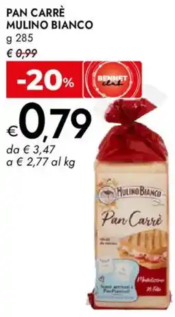 Bennet Pan carre MULINO BIANCO offerta