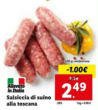 Lidl Salsicce offerta
