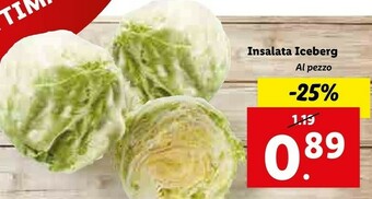 Lidl Insalata iceberg offerta