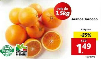 Lidl Arance tarocco offerta