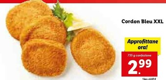 Lidl Cordon bleu xxl offerta