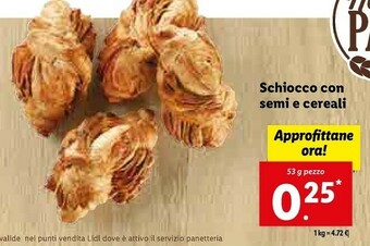 Lidl Schiocco con semi e cereali offerta