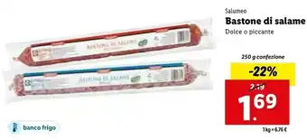 Lidl Salumeo bastone di salame dolce offerta