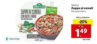 Lidl Zuppa ai cereali con orzo e farro 620 g(ml) offerta