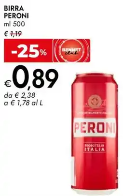 Bennet Birra peroni offerta