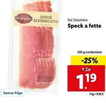 Lidl Speck a fette offerta