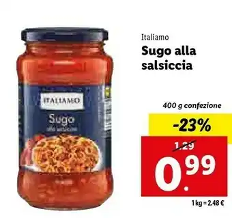 Lidl Sugo alla salsiccia 360 g(ml) offerta