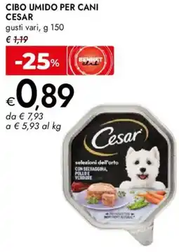 Bennet Cibo umido per cani CESAR offerta