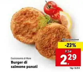 Lidl Burger di salmone 180 g(ml) offerta